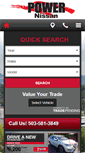 Mobile Screenshot of powernissansalem.com