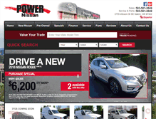 Tablet Screenshot of powernissansalem.com